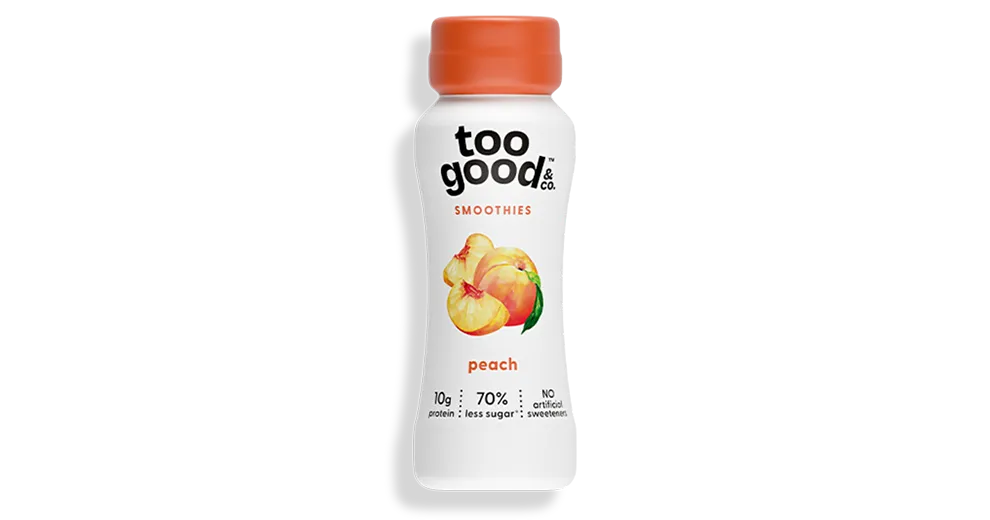 Too Good & Co Peach Yogurt-Cultured Ultra-Filtered Low-Fat Milk Smoothie